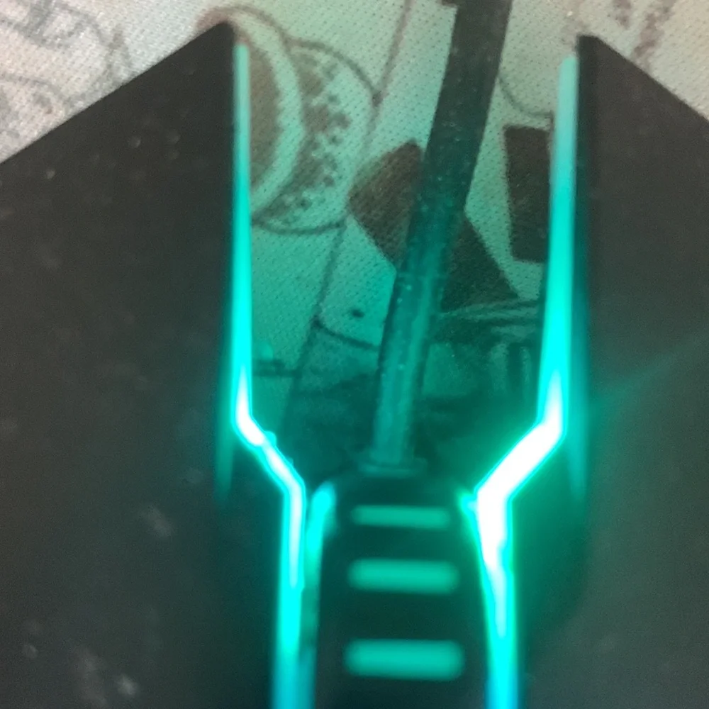 Black multi-functional luminous mouse given by colleagues